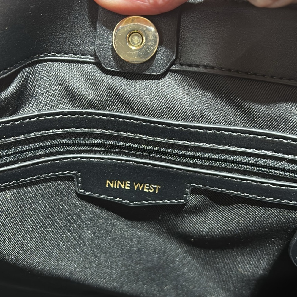 Nine West Brooklyn Jet Set grey/black shoulder bag - Picture 5 of 9
